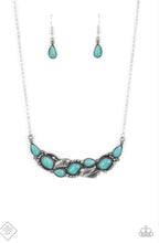 Load image into Gallery viewer, Cottage Garden Blue Necklace - Paparazzi Accessories
