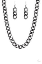 Load image into Gallery viewer, Heavyweight Champion Black Necklace - Paparazzi Accessories
