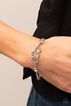 Load image into Gallery viewer, Desirable Dazzle White Bracelet - Paparazzi Accessories
