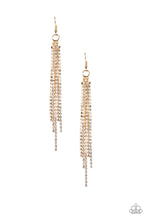 Load image into Gallery viewer, Center Stage Status Gold Earrings - Paparazzi Accessories
