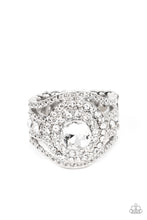 Load image into Gallery viewer, Understated Drama White Ring - Paparazzi Accessories
