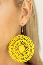 Load image into Gallery viewer, Island Sun Yellow Earrings - Paparazzi Accessories

