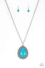 Load image into Gallery viewer, Full Frontier Blue Necklace - Paparazzi Accessories
