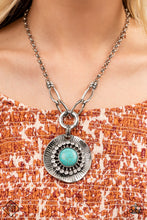 Load image into Gallery viewer, Badlands Treasure Hunt Blue Necklace - Paparazzi Accessories
