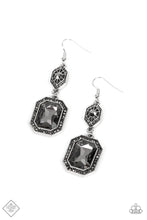 Load image into Gallery viewer, Starry-Eyed Sparkle Silver Earrings - Paparazzi Accessories
