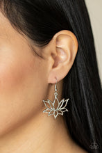 Load image into Gallery viewer, Lotus Ponds Silver Earrings - Paparazzi Accessories
