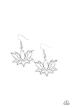 Load image into Gallery viewer, Lotus Ponds Silver Earrings - Paparazzi Accessories
