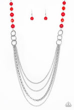 Load image into Gallery viewer, Vividly Vivid Red Necklace - Paparazzi Accessories
