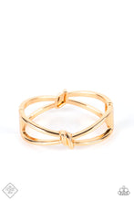 Load image into Gallery viewer, Knot My First Rodeo Gold Bracelet - Paparazzi Accessories
