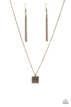 Load image into Gallery viewer, Chaos Coordinator Brass Necklace - Paparazzi Accessories
