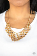Load image into Gallery viewer, Rebel Remix Gold Necklace - Paparazzi Accessories
