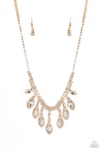 Load image into Gallery viewer, REIGNING Romance Gold Necklace - Paparazzi Accessories
