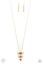 Load image into Gallery viewer, Serene Sheen Gold Necklace - Paparazzi Accessories
