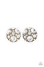 Load image into Gallery viewer, Diamond Daze Brass Post Earrings - Paparazzi Accessories
