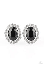 Load image into Gallery viewer, Hold Court Black Post Earrings - Paparazzi Accessories
