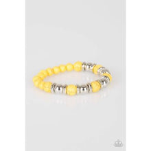 Load image into Gallery viewer, Across The Mesa Yellow Bracelet - Paparazzi Accessories
