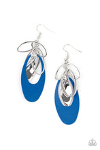 Load image into Gallery viewer, Ambitious Allure Blue Earrings - Paparazzi Accessories
