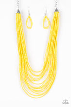 Load image into Gallery viewer, Peacefully Pacific Yellow Necklace - Paparazzi Accessories
