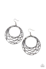 Load image into Gallery viewer, Urban Lineup Black Earrings - Paparazzi Accessories
