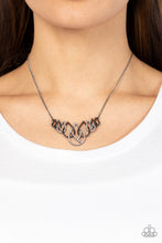 Load image into Gallery viewer, Thunderstruck Teardrops Black Necklace - Paparazzi Accessories
