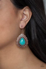 Load image into Gallery viewer, Mountain Mover Copper Earrings Paparazzi 
