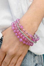 Load image into Gallery viewer, GARDEN the Interruption Purple Bracelet - Paparazzi Accessories
