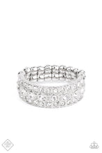 Load image into Gallery viewer, BLING Of The Ball White Ring - Paparazzi Accessories
