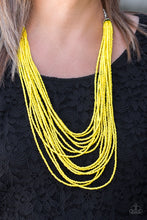 Load image into Gallery viewer, Peacefully Pacific Yellow Necklace - Paparazzi Accessories
