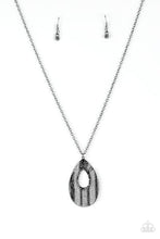 Load image into Gallery viewer, Stop, TEARDROP, and Roll Black Necklace - Paparazzi Accessories
