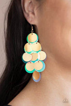 Load image into Gallery viewer, Sequin Seeker Gold Earrings - Paparazzi Accessories
