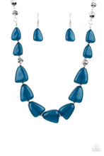 Load image into Gallery viewer, Tenaciously Tangy Blue Necklace - Paparazzi Accessories
