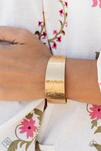 Load image into Gallery viewer, Coolly Curved Gold Bracelet - Paparazzi Accessories

