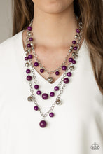Load image into Gallery viewer, The Partygoer Purple Necklace - Paparazzi Accessories
