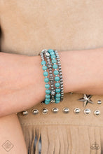 Load image into Gallery viewer, Road Trip Remix Blue Bracelet - Paparazzi Accessories
