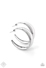 Load image into Gallery viewer, Dune Dynasty Silver Earrings - Paparazzi Accessories
