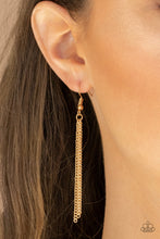 Load image into Gallery viewer, She Works HEART For The Money Gold Necklace - Paparazzi Accessories

