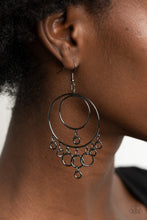Load image into Gallery viewer, Roundabout Radiance Black Earrings Paparazzi
