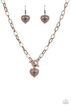 Load image into Gallery viewer, Say No AMOUR Copper Necklace - Paparazzi Accessories
