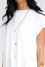 Load image into Gallery viewer, Heart Song Green Lanyard Necklace - Paparazzi Accessories
