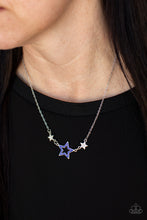 Load image into Gallery viewer, United We Sparkle Blue Necklace - Paparazzi Accessories
