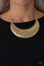 Load image into Gallery viewer, Large As Life Gold Necklace - Paparazzi Accessories
