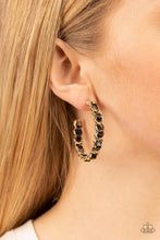 Load image into Gallery viewer, Industrial Incantation Gold Earrings - Paparazzi Accessories

