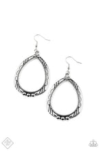 Load image into Gallery viewer, Terra Topography Silver Earrings - Paparazzi Accessories
