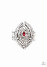 Load image into Gallery viewer, Glammed Up Gardens Red Ring - Paparazzi Accessories

