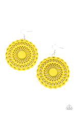 Load image into Gallery viewer, Island Sun Yellow Earrings - Paparazzi Accessories
