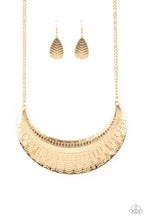 Load image into Gallery viewer, Large As Life Gold Necklace - Paparazzi Accessories
