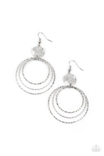 Load image into Gallery viewer, Universal Rehearsal Silver Earrings - Paparazzi Accessories
