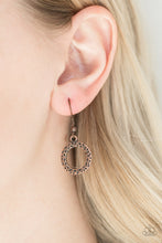 Load image into Gallery viewer, Trippin On Texture Copper Necklace - Paparazzi Accessories
