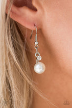 Load image into Gallery viewer, Love Story White Blockbuster Necklace -Paparazzi Accessories
