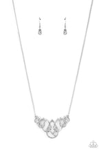 Load image into Gallery viewer, Thunderstruck Teardrops White Necklace - Paparazzi Accessories
